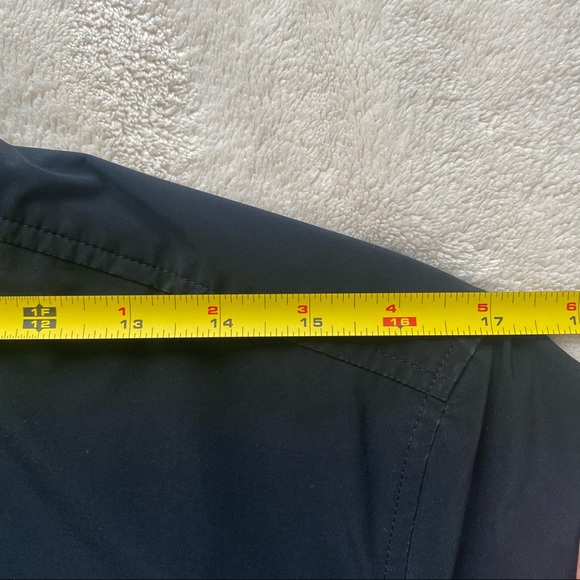 Theory Zip-Front Bomber Jacket Black Nylon - Picture 12 of 13